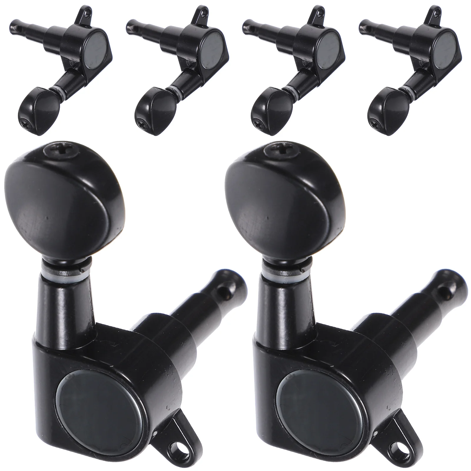 

6 Pcs Tuning Pegs Pegs For Guitar Beginners Small Round Head Black Right 6th Universal Metal Guitar Accessories