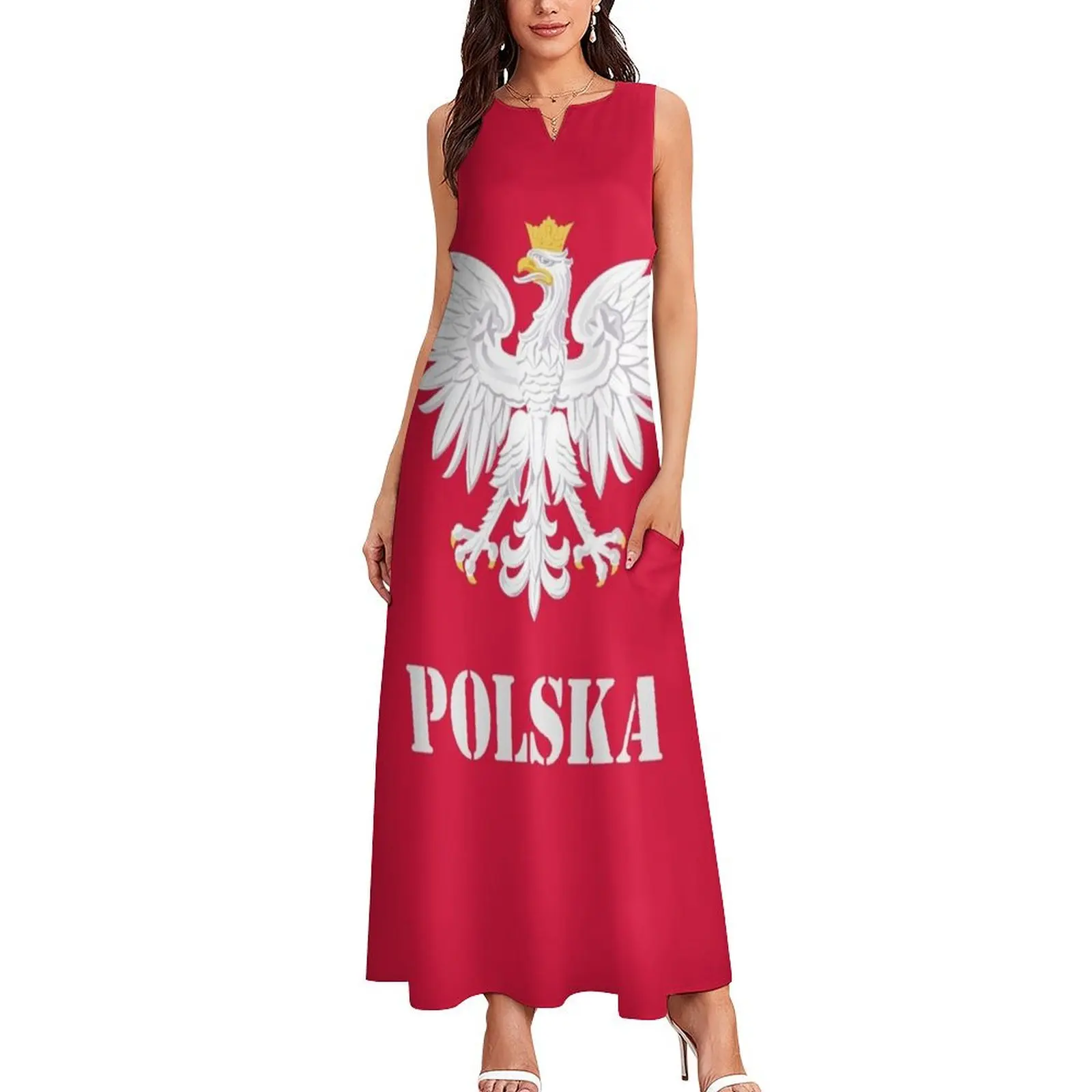 Poland Polish Flag - Polish Eagle Long Dress women's elegant loose dresses prom clothes Dress