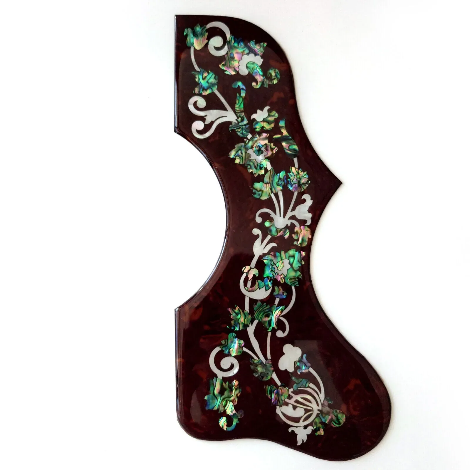 Acoustic Guitar Pickguard Abalone Shell Inlaid Self Adhensive 2mm for SJ 200 EJ 200 or 40-43 Inch Acoustic Guitar Scratch Plate