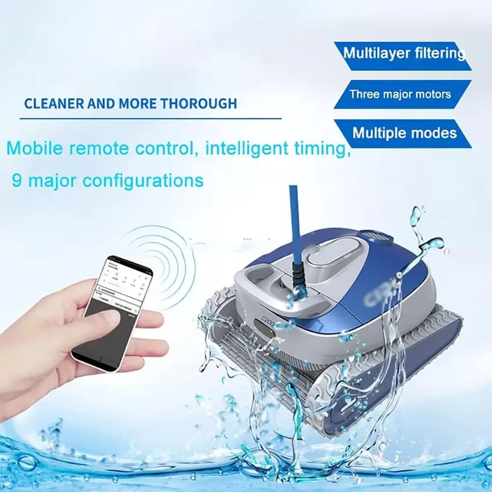 2026  Automatic Commercial Swimming Pool Cleaner Robot  China Easy Operation