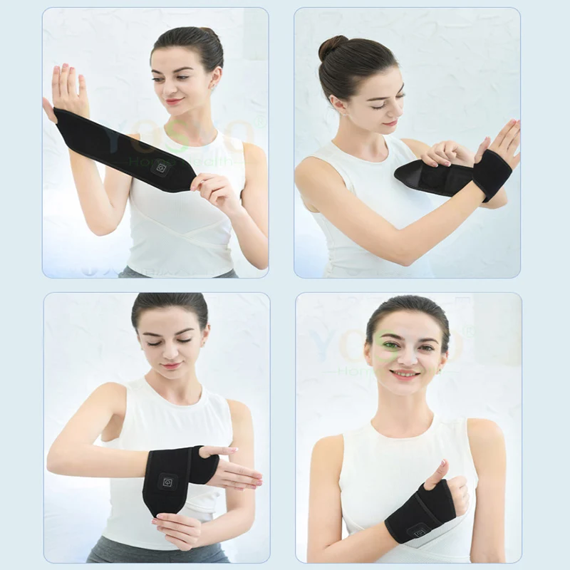 Heating Wrist Protector Sports Protection Breathable Support Sleeve Hand Joint Brace Tool Heat Health Care Device