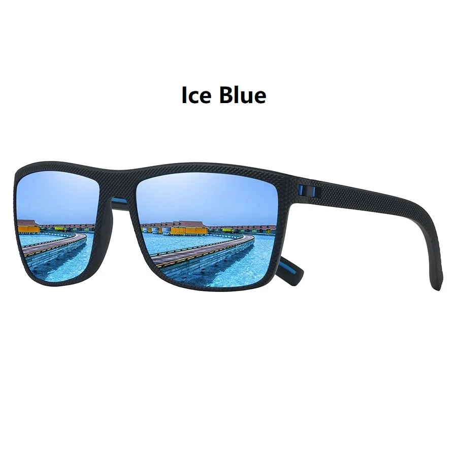 Vintage Quadratische Sonnenbrille Modische Trendige Bunte Fahr- und Bergsteiger-Brille Laufbrille mit Augenschutz – Detail 9
