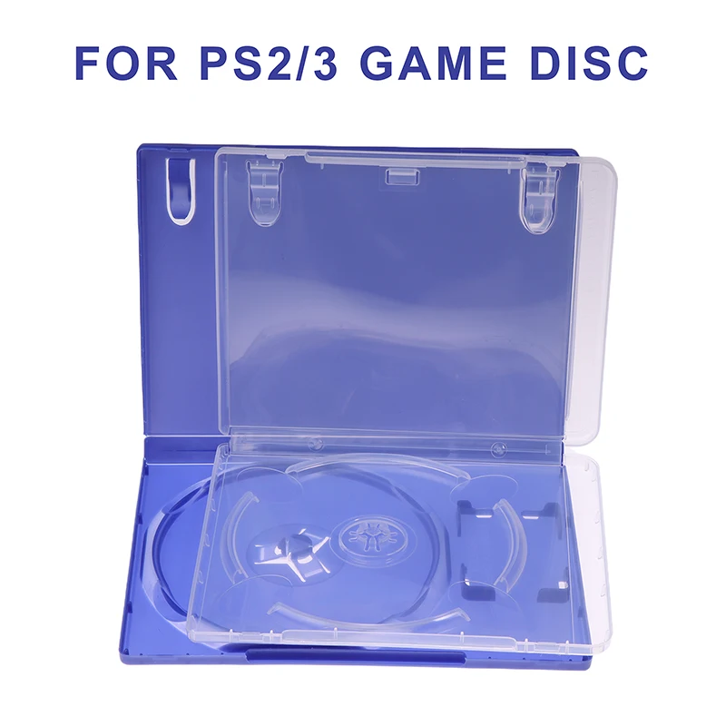 For PS2 PS3 Game Disc Case Plastic Storage Box Double CD Blu Ray Box DVD Disc Box Dual Pack BD Box