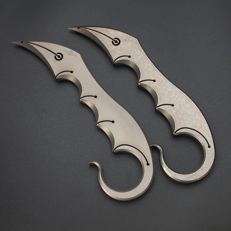 Titanium alloy crowbar Multifunctional EDC Tool Self-defense tool Out of the box Key Pendant