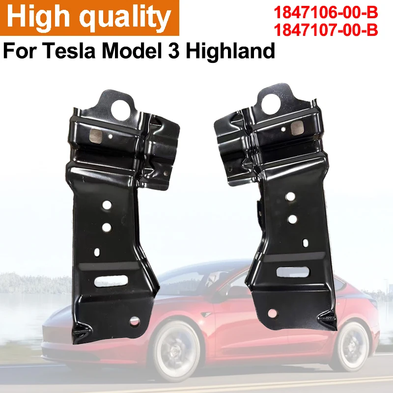 

Lower Cross Beam Support Bracket For Tesla Model 3 Highland 2023-2025 Front Bumper Frame Under Bracket 1847106-00-B 1847107-00-B