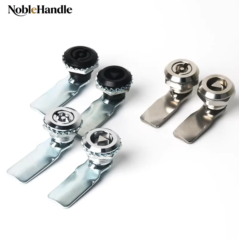 Stainless Steel MS705 Triangle Lock for Electrical Cabinet Trash Can Distribution Box Universal Fit Heavy Duty Latch Lock