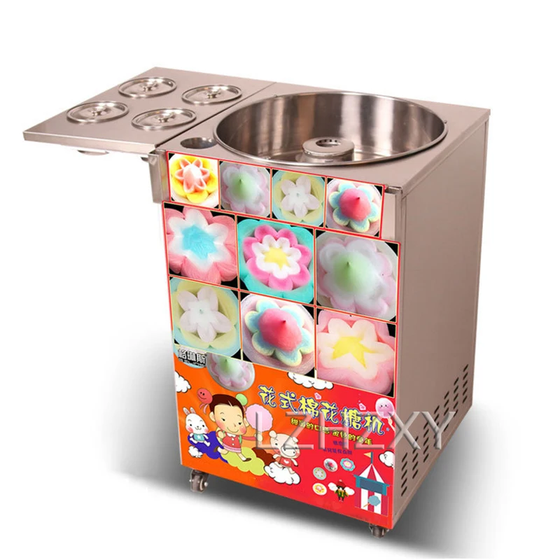 Commercial portable mobile cotton candy machine gas electric cotton candy machine