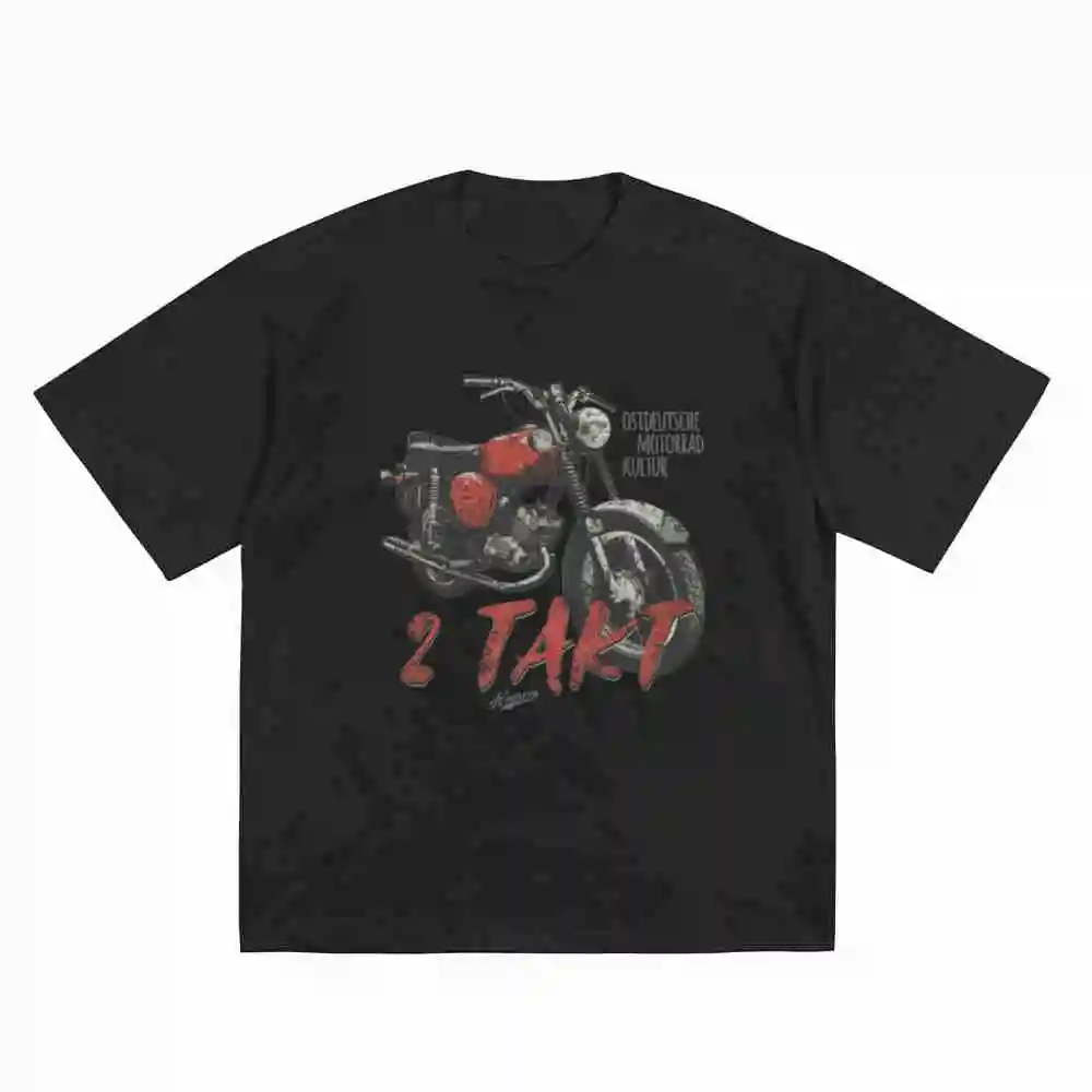 Vintage Simson S51 AKF Suhl 2 Stroke Moped Engine Short Sleeve Tee 100% Cotton T-Shirt
