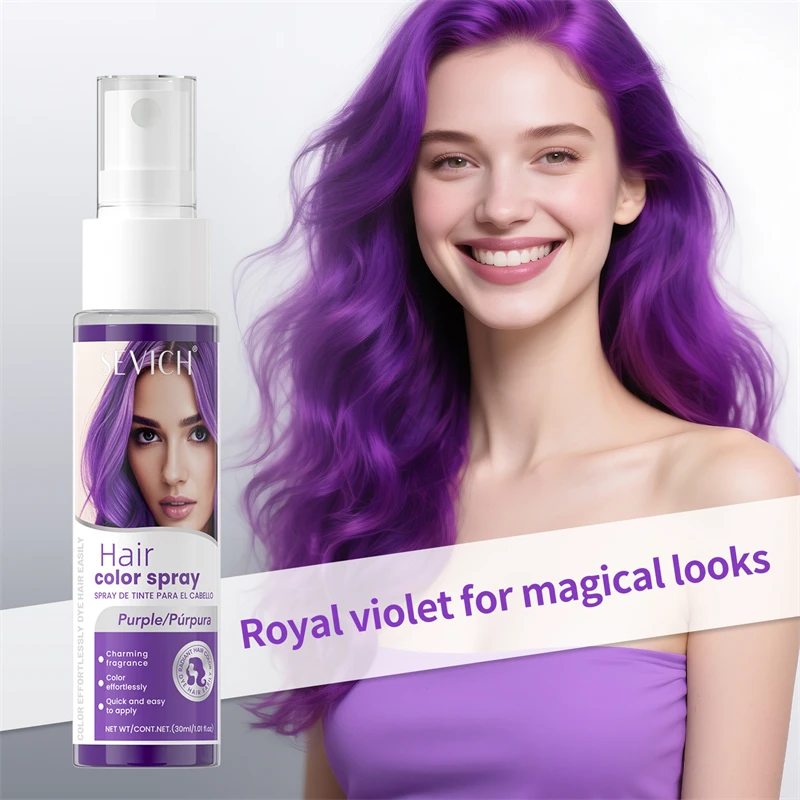Spray de Color para el cabello de Halloween, tinte para el cabello desechable, líquido de Color para el cabello de una sola vez, lavable, 8 colores, Spray para peinar el cabello de fiesta