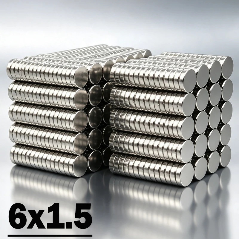 6x1.5mm Magnet Fridge Magnets N35 NdfeB Neodymium 50-2000pcs 6*1.5mm Magnet Accessory Permanent Magnetic Imanes Magnet