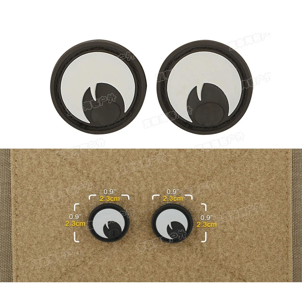 PVC/IR/Cloth Tactical Patch Eagle Eye CAT EYE Combat Glow In Dark GITD Tag Badge for Tactical Helmet Bag Jacket UNIFO