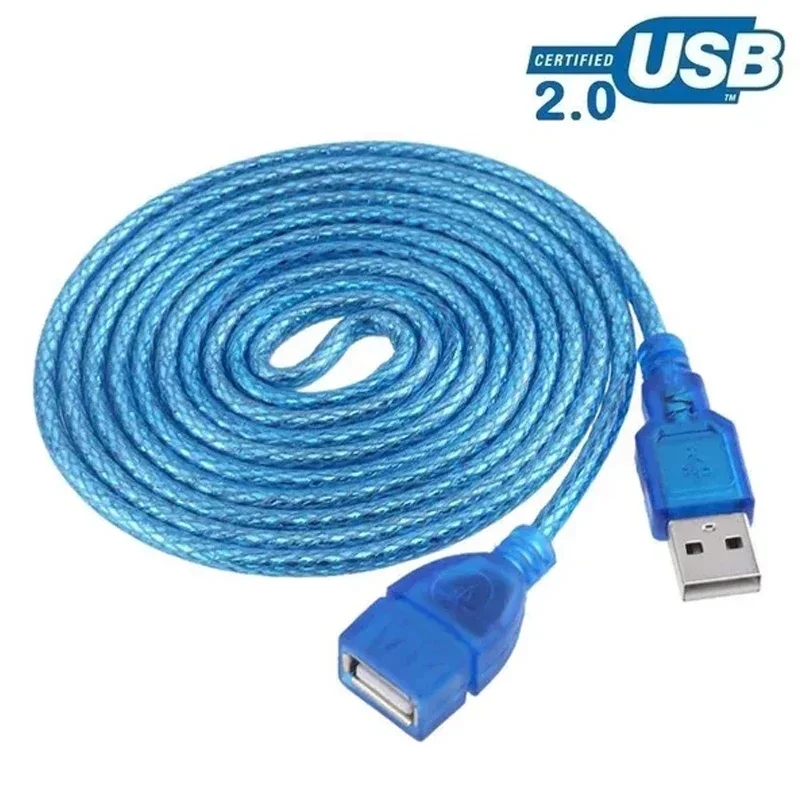 0.3M/1.5M/3M USB 2.0 Extension Cable Extender A Male To Female Cord Adapter Data Cable 2.0 Extender Cord for Computer Camera TV