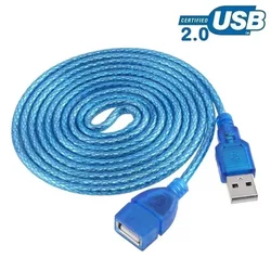 0.3M/1.5M/3M Przedłużacz kabla USB 2.0 A Adapter kabla męskiego na żeński Kabel do transmisji danych 2.0 Przedłużacz do kamery komputerowej TV