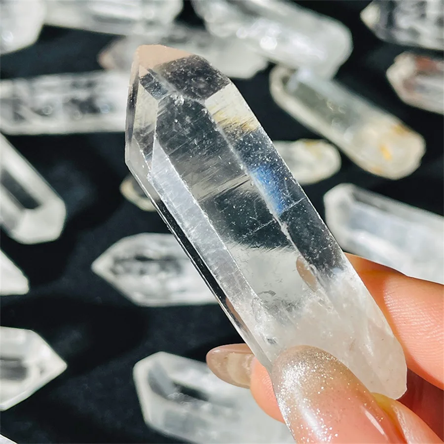 50g/100g Natural Clear Quartz Crystal, Clear Quartz Crystal Point,Free Standing Crystal,Imperfect Bulk Crystals White Quartz