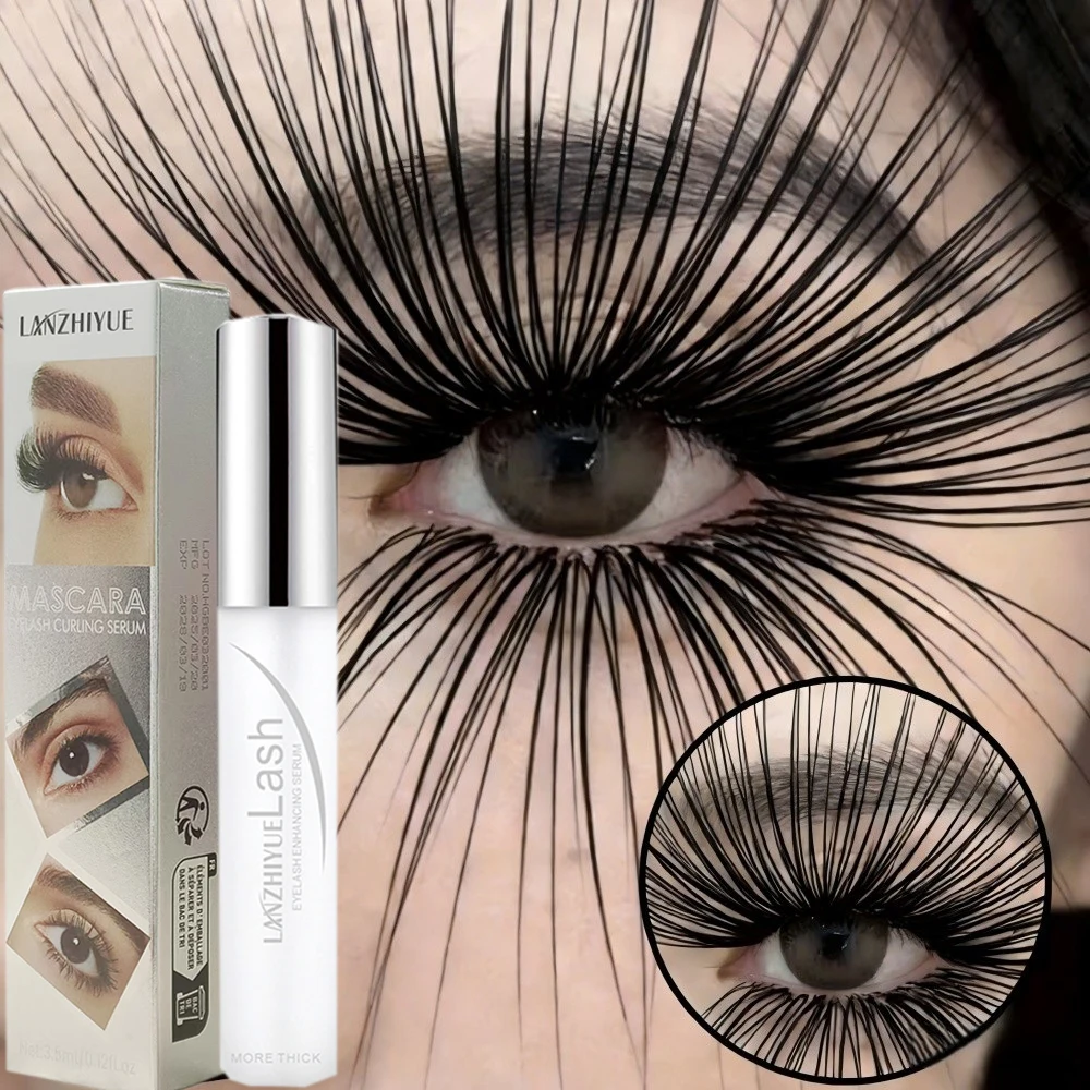 Schnelles Wimpernwachstumsserum, natürlicher Wimpern-Augenbrauenverstärker, längere, dickere, kräuselnde Wimpernkosmetik, Wimpernwachstumsprodukt