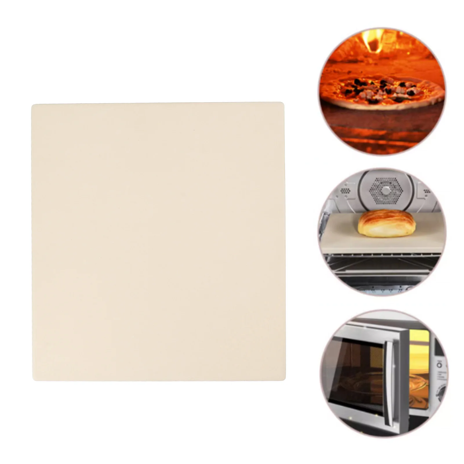 Rectangular Pizza Stone 12x15in Uniform Heat Distribution Easy To Clean Cordierite Baking Stone for Oven Grill