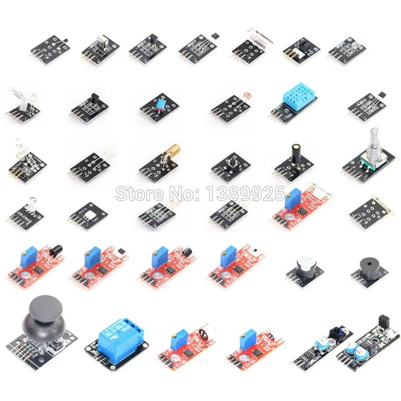 37 IN 1 SENSOR KITS FOR ARDUINO HIGH-QUALITY (Works with Official for Arduino Boards)