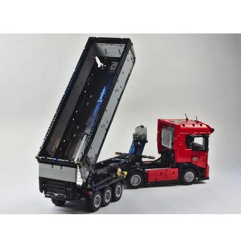 City Important Transport Big Truck MOC-39430 Elektroniczna ciężka wywrotka RC • 2548 części Model z klocków Zabawka dla dzieci Prezent