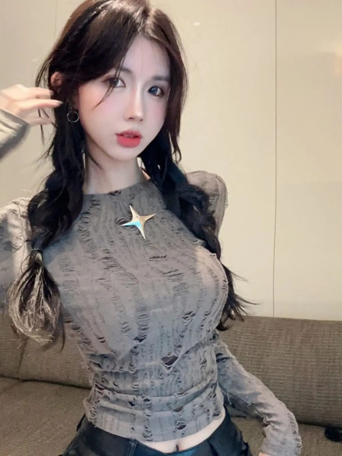 البلوزات لاعبا البلوفرات امرأة الكشمير الخريف الفانيلة الجمجمة الرسم هالوين الرعب مهرجان حفلة القوطية الظلام مخيف مخيف