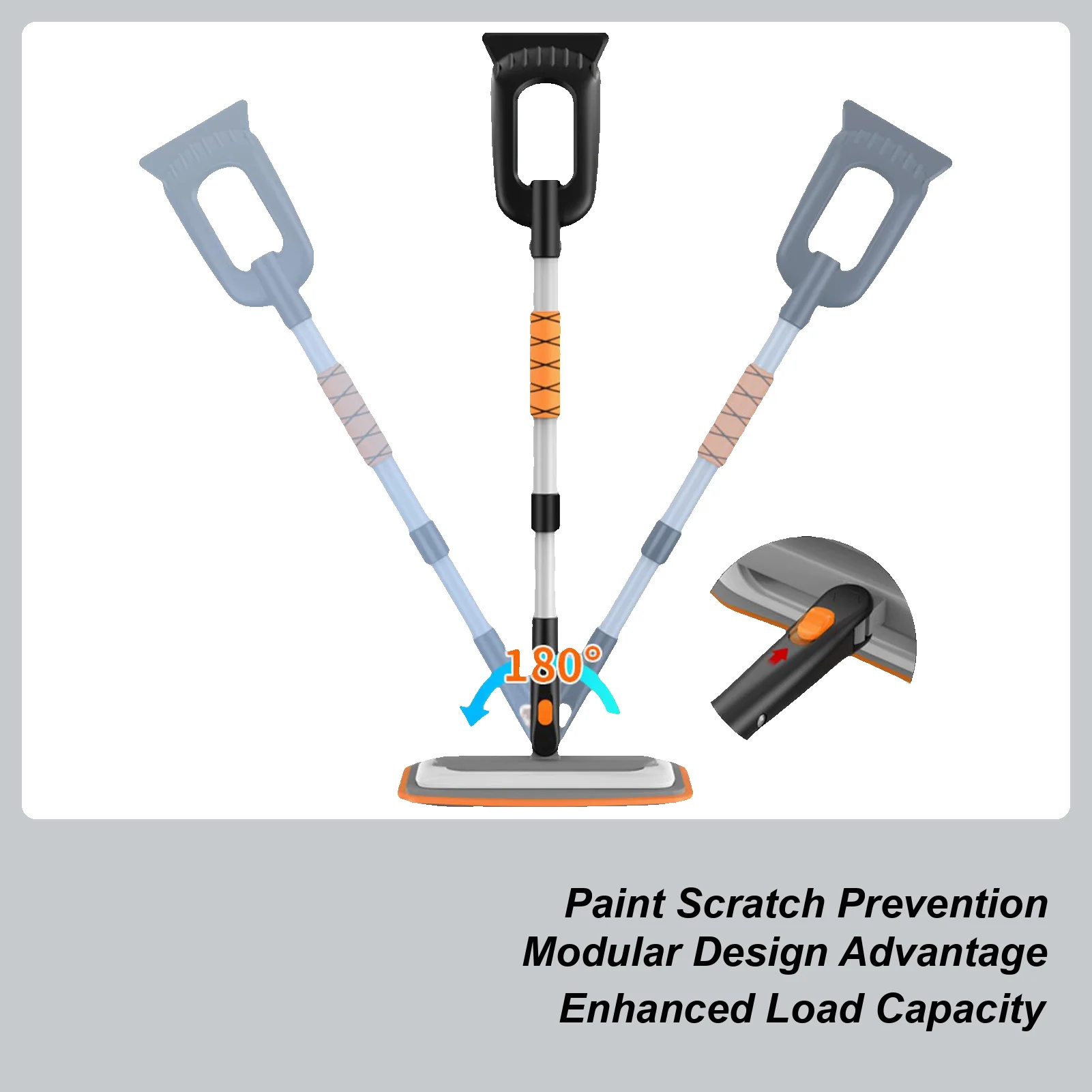 

Скребок для льда, выдвижной алюминиевый сплав, автозапчасти, скребок для лобового стекла автомобиля для окон, грузовика, внедорожника, крыши автомобиля, зимняя уборка