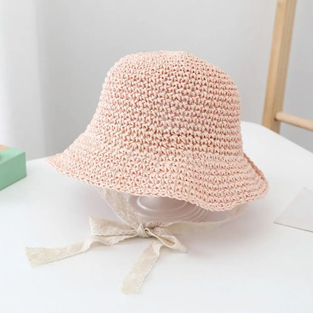 Summer Princess Casual Beach Hat Lace  Hat Panama Cap Straw Cap