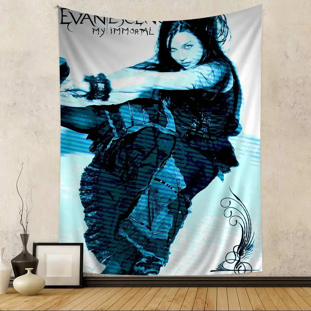 rock band E-EvanescenceS Gothic metal Colorful Tapestry Wall Hanging Hanging Tarot Hippie Wall Rugs Dorm Wall Art Decor