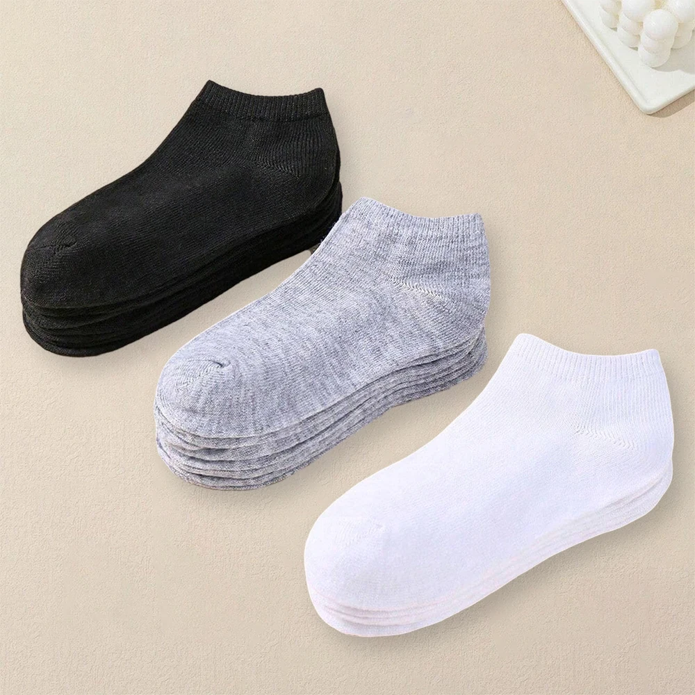 30 Pairs Women Solid Color Ankle Socks Lightweight Breathable Comfortable Deodoriz Sweat Absorbing Low Chest Ankle Socks Socks