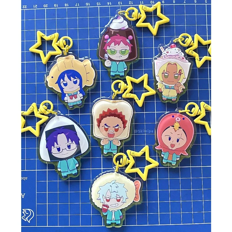 

Disastrous Life of Saiki K Acrylic Original Acrylic Handmade Cute Cartoon Anime Keychain Pendant Toy Gift