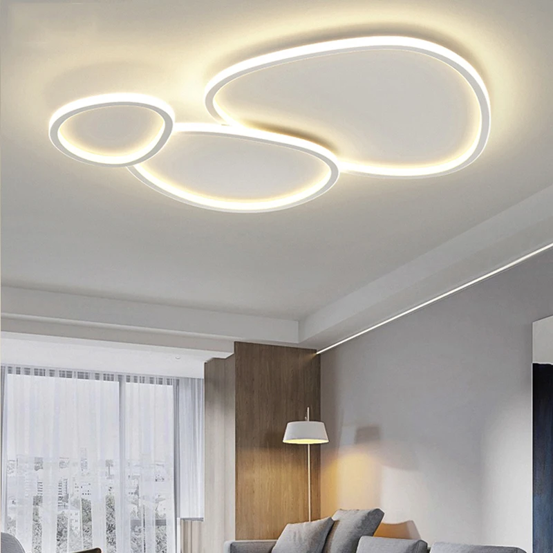 Modern LED Chandelier For Living Room Dining Room Bedroom Kitchen Ceiling Lights Creative Pebble Ceiling Lamp Room Decoration