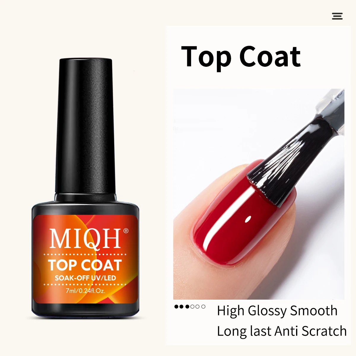 UV Gel Nail Polish Set - 7ml Base & No-Wipe Top Coat Duo, Peel-Off, Lead-Free, Scent-Free with Crystal Finish - Perfect for Prof