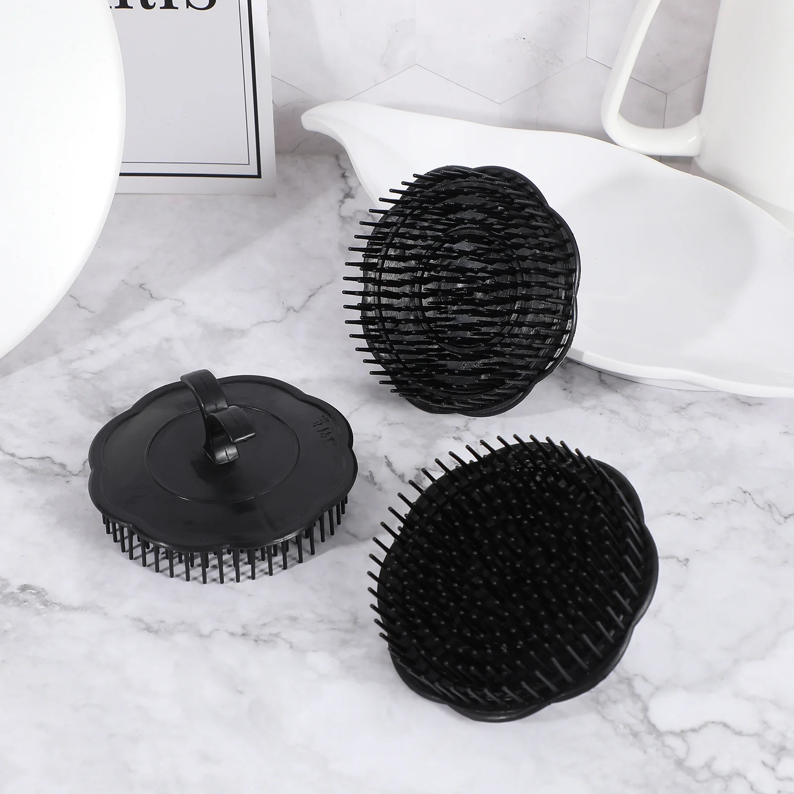 

Premium Scalp Massager Brush Hair Shampoo Tool Detachable Dandruff Removal Anti Hair Loss Plastic Grass Handle Stress for Men