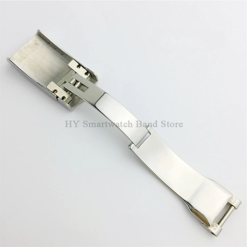 9x16mm Watch Buckle for Rolex Daytona for Submariner Solid Folding Buckle Metal Watch Clasp for Leather Strap Clasp Accessories