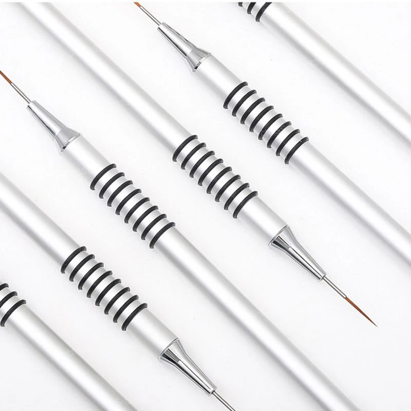 Professional Nail Art Liner Brushes Set Nail Art Design Brush Stripe Nail Line Brush Thin Long Lines UV Gel Painting Pen Carved