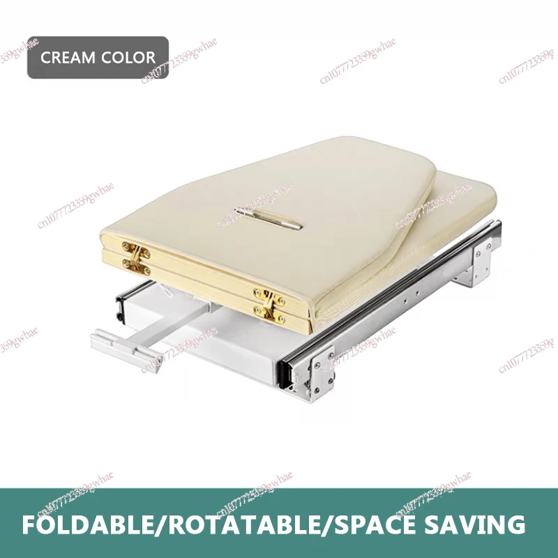 Cloakroom home folding wardrobe ironing board hidden ironing board electric iron stand push-pull damping ironing