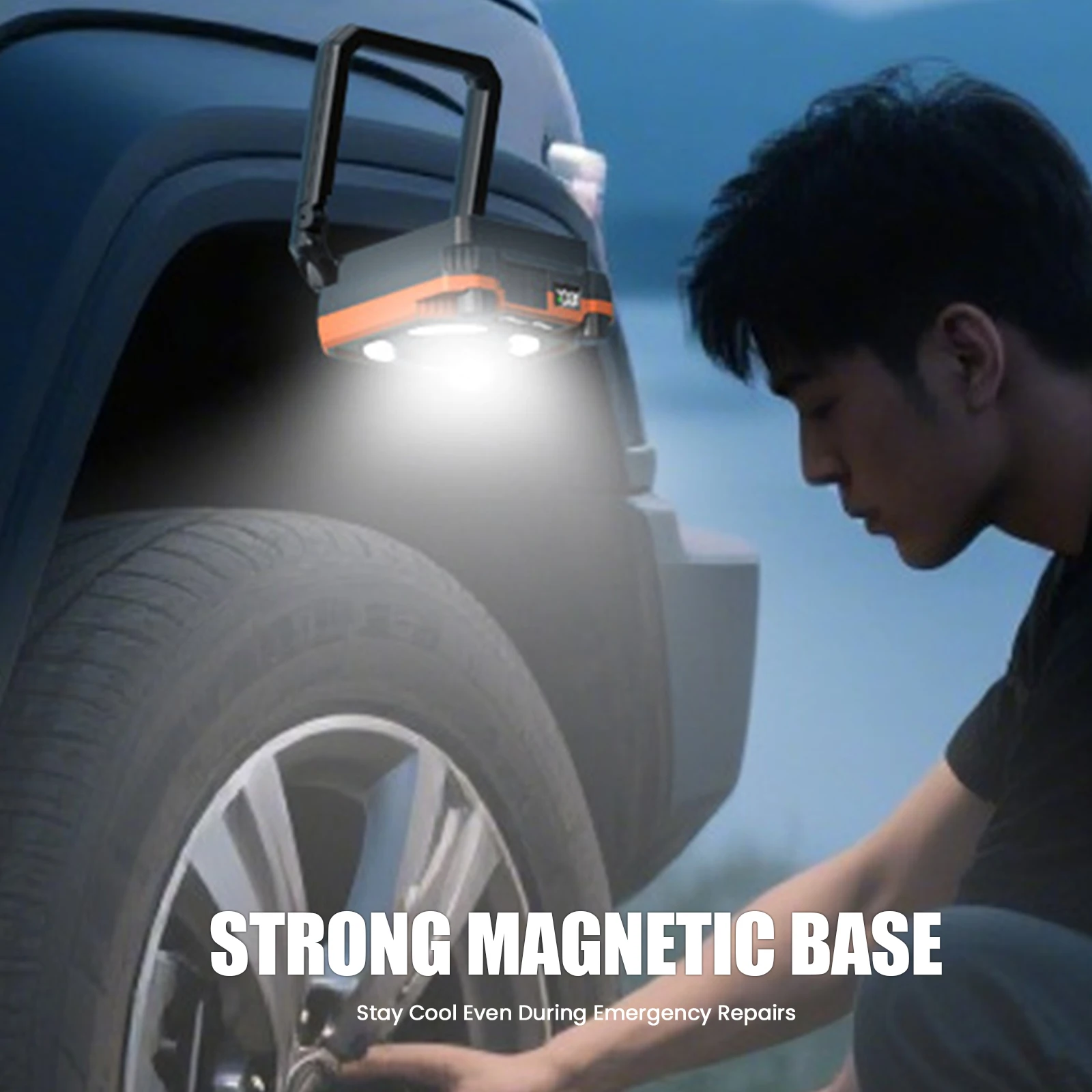 كرنك اليد LED فانوس التخييم مصباح يدوي صغير قابل لإعادة الشحن مع حامل ضوء التخييم لمصباح الطوارئ في الهواء الطلق