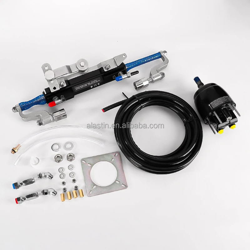 

90HP/150HP/300HP Hydraulic Outboard Steering Kit Boat Marine Rudder System with Full Set of Accessories