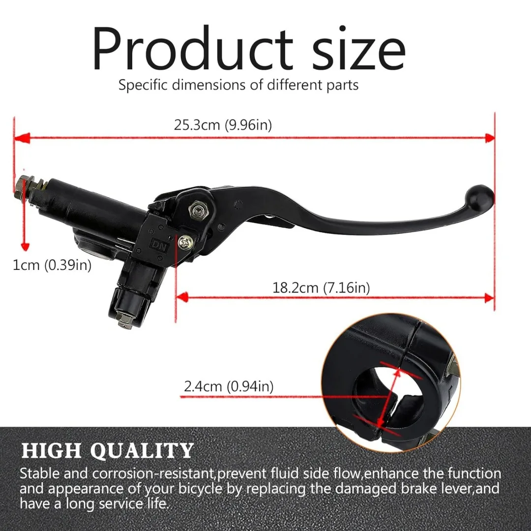 AliExpress NONE CENJITION 1Pcs Hydraulic Brake Lever Master Cylinder Left Front Brake Pump for 50cc 110cc 150cc Dirt Bike Quad ATV Motorcycle