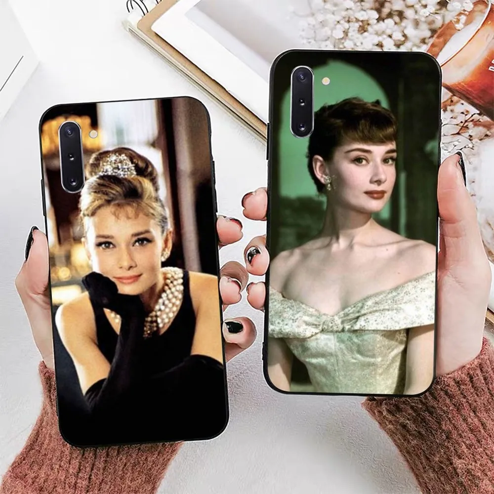 Audrey Hepburn Phone Case For Samsung Note 8 9 10 20 pro plus lite M 10 11 20 30 21 31 51 A 21 22 42 02 03