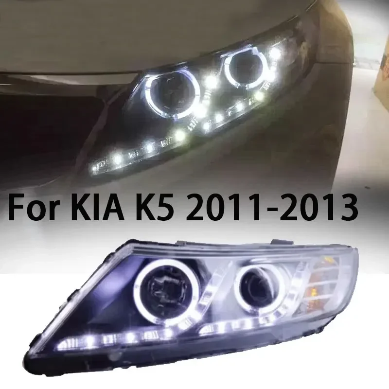 

Cars Head Lamp for KIA K5 LED Headlight 2011-2013 Headlights K5 DRL Turn Signal High Beam Angel Eye Projector Lens