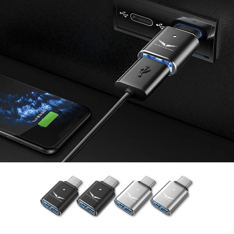 Convertidor USB de coche a adaptador tipo C, herramienta, adaptador de cargador de teléfono para Cadillac Escalade CTS ATS SRX STS XT5 BLS EXT SLR SLS XLR