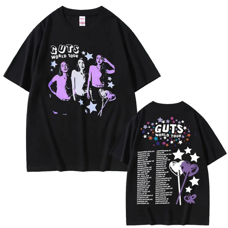 

Vampire Guts 2024 World Tour Concert Tshirt Top Men Women Vintage Hip Hop T-shirts Short Sleeve Unisex Summer Oversized T shirt