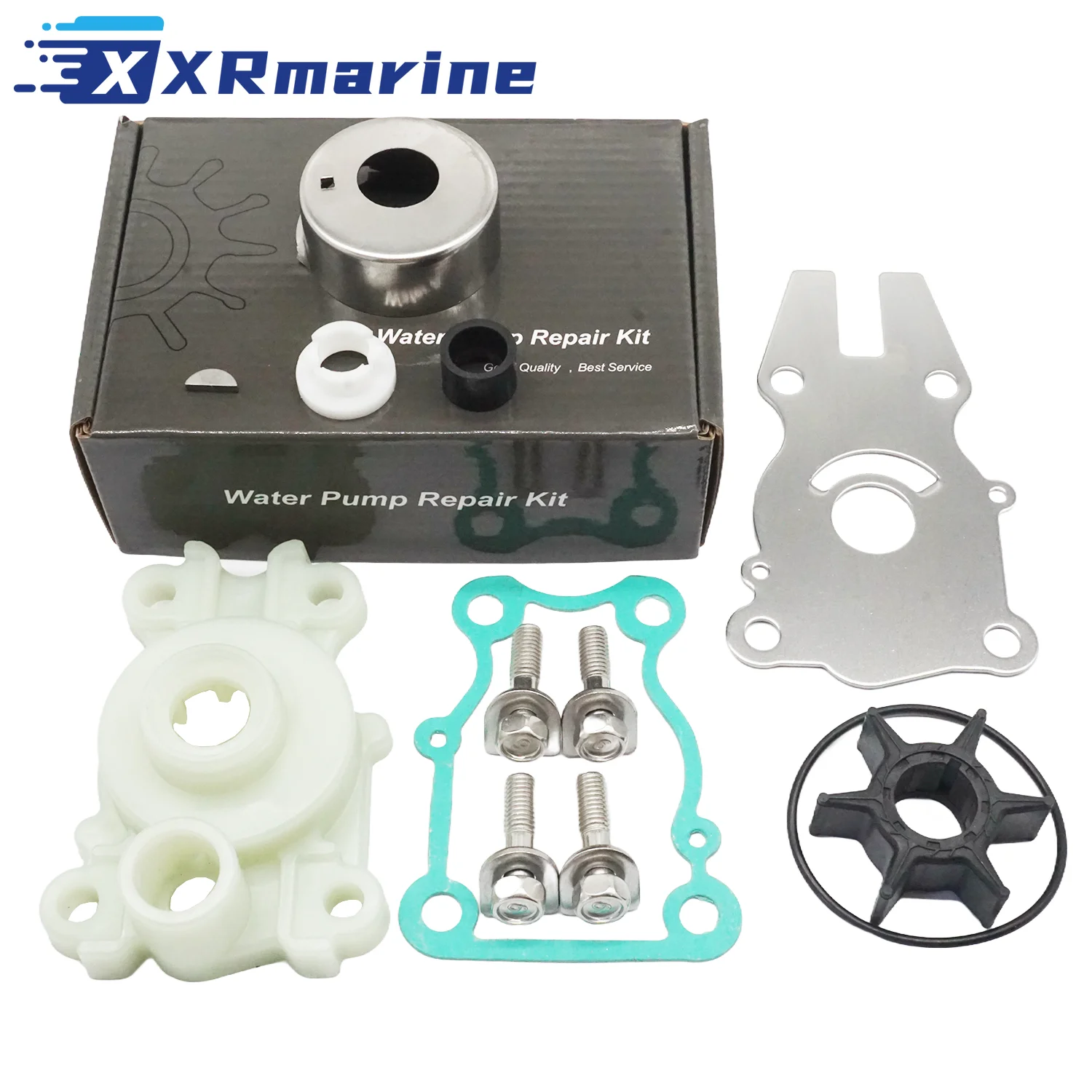 Water Pump Impeller Repair Kit 63D-W0078-01 for Yamaha 40 50 60HP F40 F50 F60 4 Stroke 40 50HP C40 C50 2 Stroke Outboard Engine