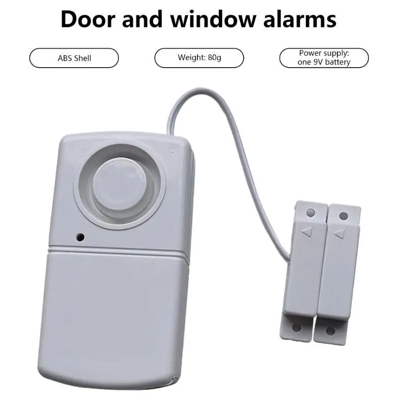 652F Personals Security Window & Door Alarm Wireless Sensors Door Window Burglar Alarm Door Open/Closed Detecors