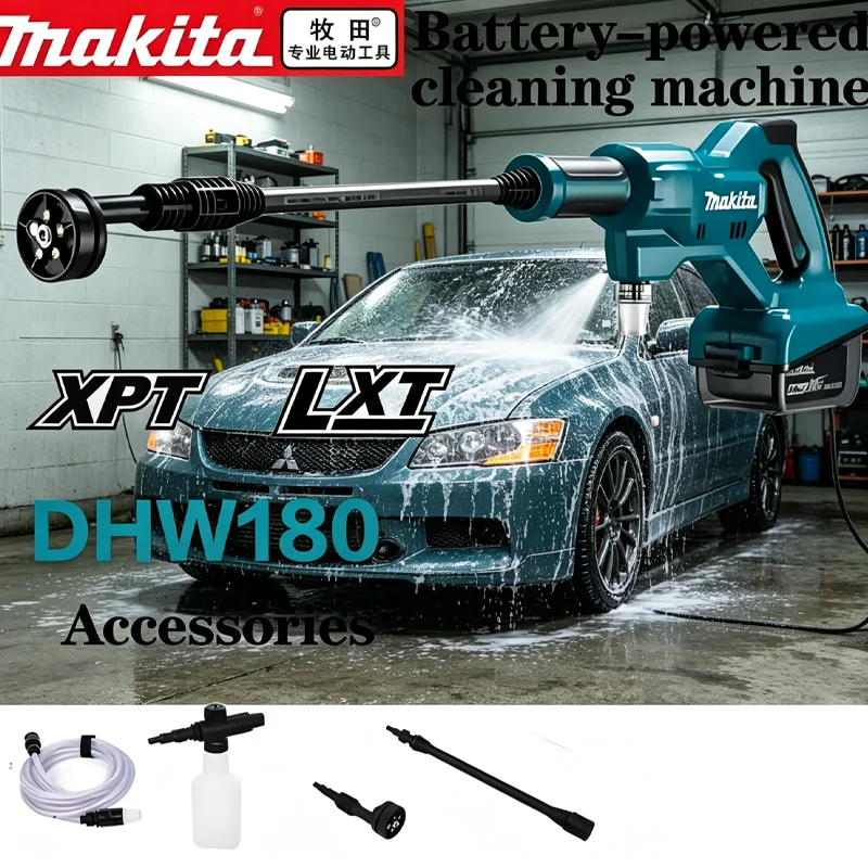 Makita🥑🥑 DHW180 Compatible 18V Li-ion Battery Pressure Washer,Rechargeable High Pressure Water Gun for Car Home Garden