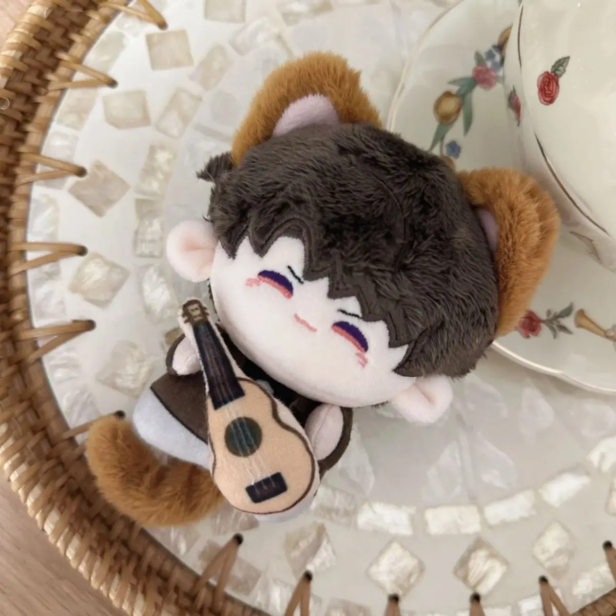 Caleb Biscuit Body Fans Stuffed Pendants Love and Deep Space 10cm Cotton Doll Magnetic Suction With Tail Puppy Ears Gift Toys