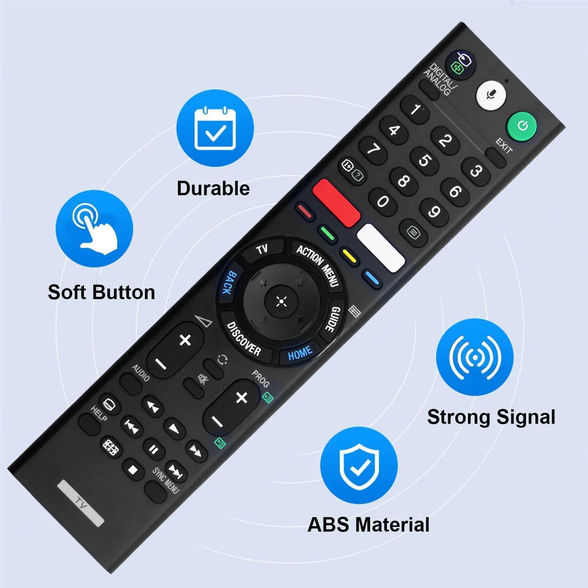 Replace RMF-TX200P Remote for Sony TV KD-75X9400E KD-55X9300E KD-65X9300E KD-55X8500D KD-65X9300D KD-75X9400D RMF-TX200C