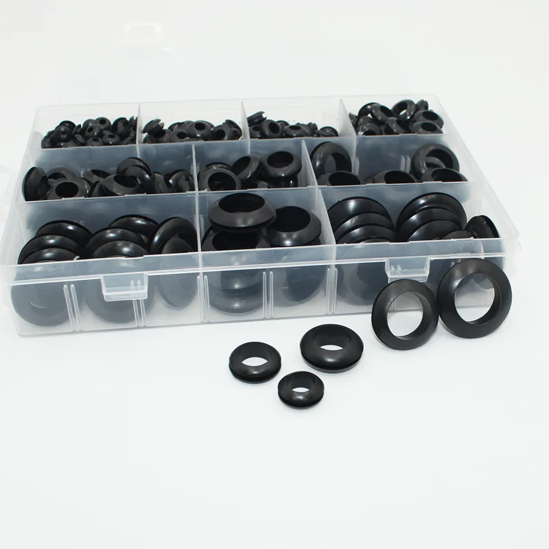 400/90 Stück Gummitülle Firewall Loch Elektrodraht Tülle Sanitär Dichtungssatz 3–20 mm Hochtemperatur-O-Ring-Dichtungsscheibe – Detail 4