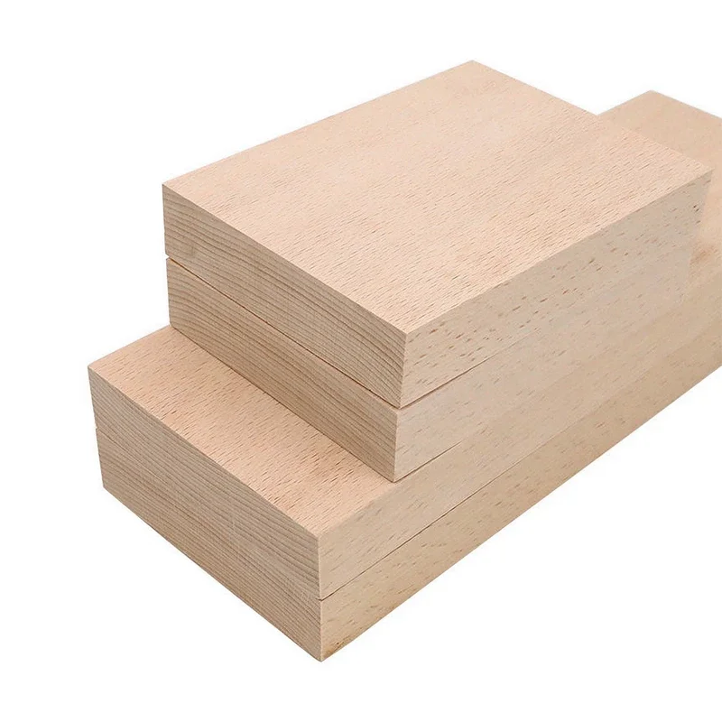 1PCS Carving Wood Blocks East Europe Beech Wood Block Strip Panel DIY Handcraft Material Untreated Carving Block Carving Blanks