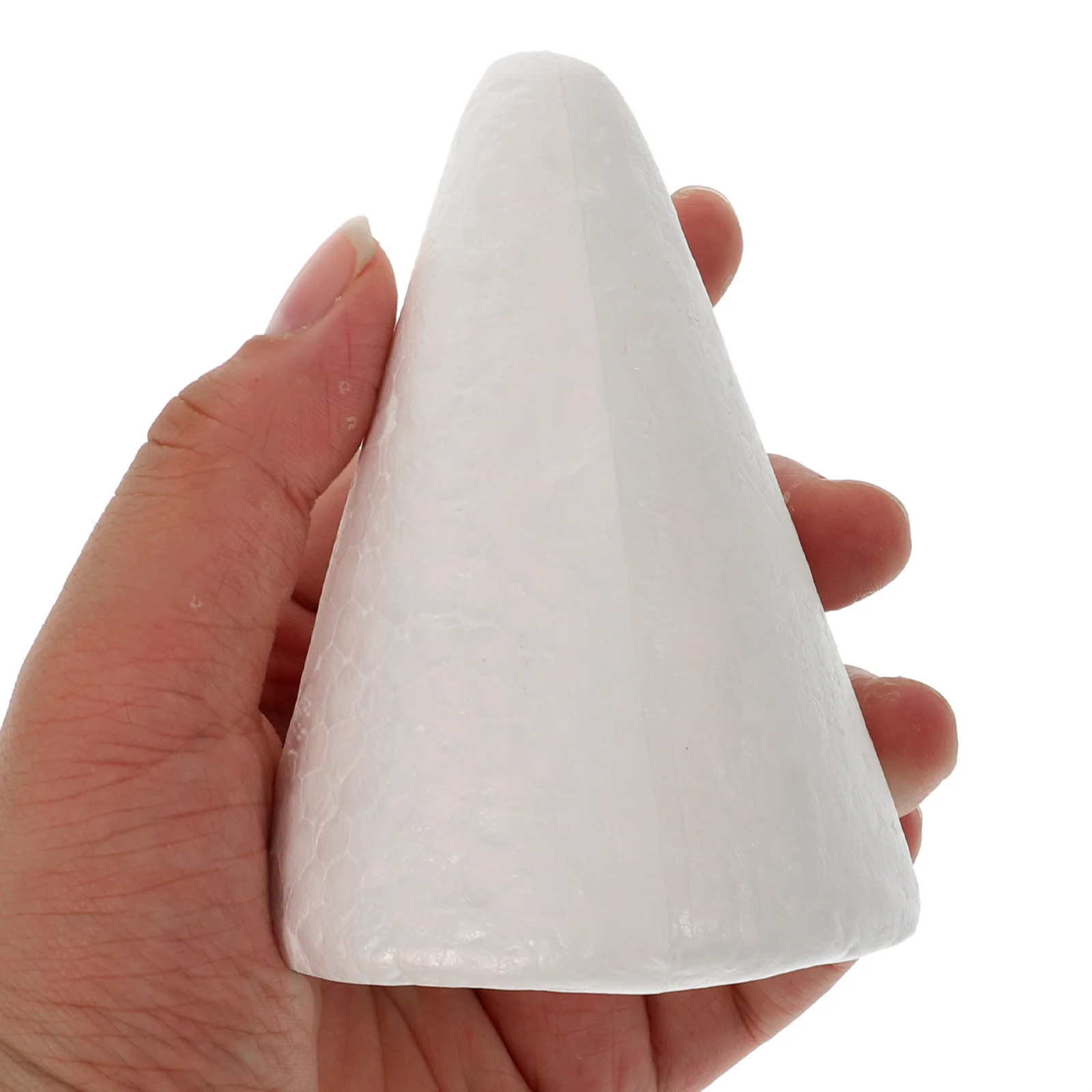 

10Pcs White Solid Craft Cones 10x7cm DIY Christmas Ornaments for Kids Activities Home School Projects Cone Craft