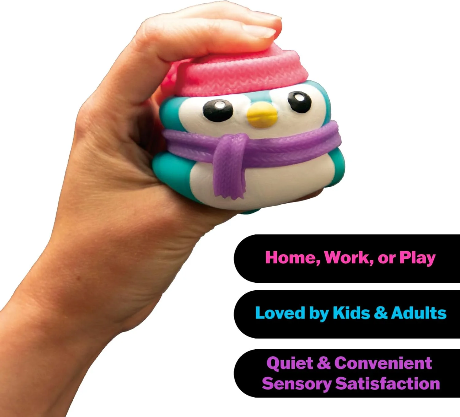 2026  Polar Glow Penguin Sensory Squeeze Toy -Assorted Fidget Toys for ADHD and Autism Gift